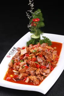 香干爆鸡胗 (2)