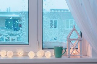 圣诞节装饰窗户门冬天新年装饰室内外场景(61)