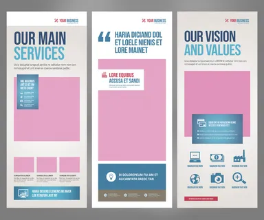 易拉宝设计模板PSD分层素材