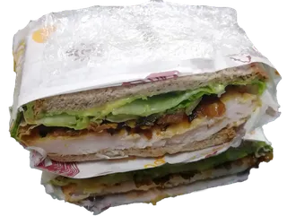 蔬菜全麦牛油果三明治鸡排生菜酸奶吐司流心汉堡免抠实物实拍摄影元素素材