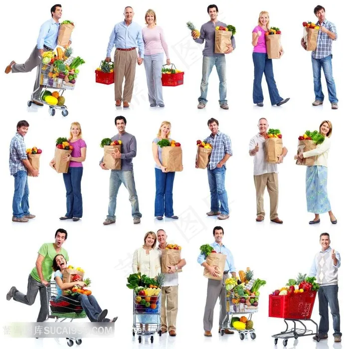 人物购物图片