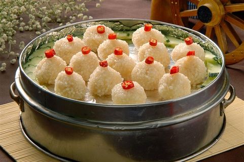 米香肉丸美食素材