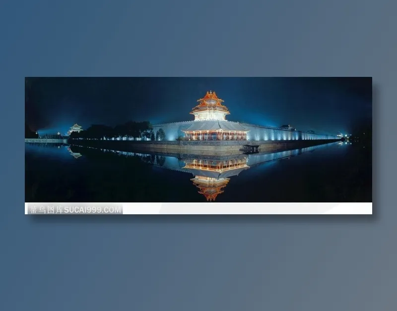 京城角楼灯光夜景(宽幅) JPG