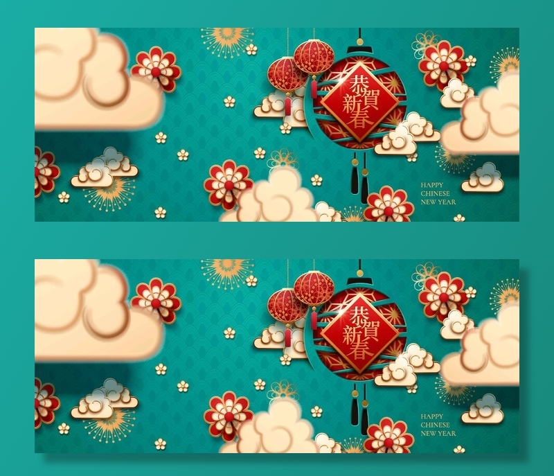 中式传统新年春节矢量素材eps,ai矢量模版下载