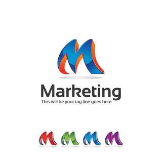 图标标识标志立体几何图形企业商标VI品牌LOGO设计模板AI矢量素材