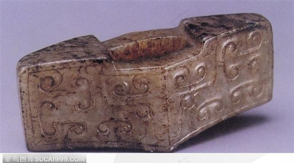 传统工艺-褐色的玉扣