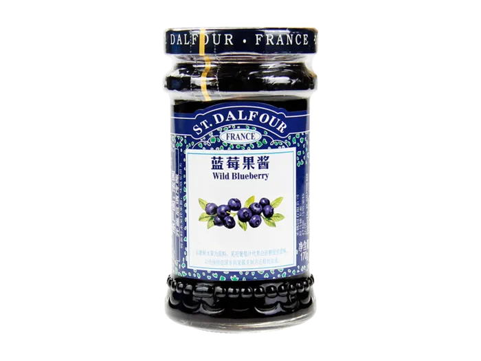 法国蓝莓果酱超市商品白底图免抠实物摄影png格式图片透明底