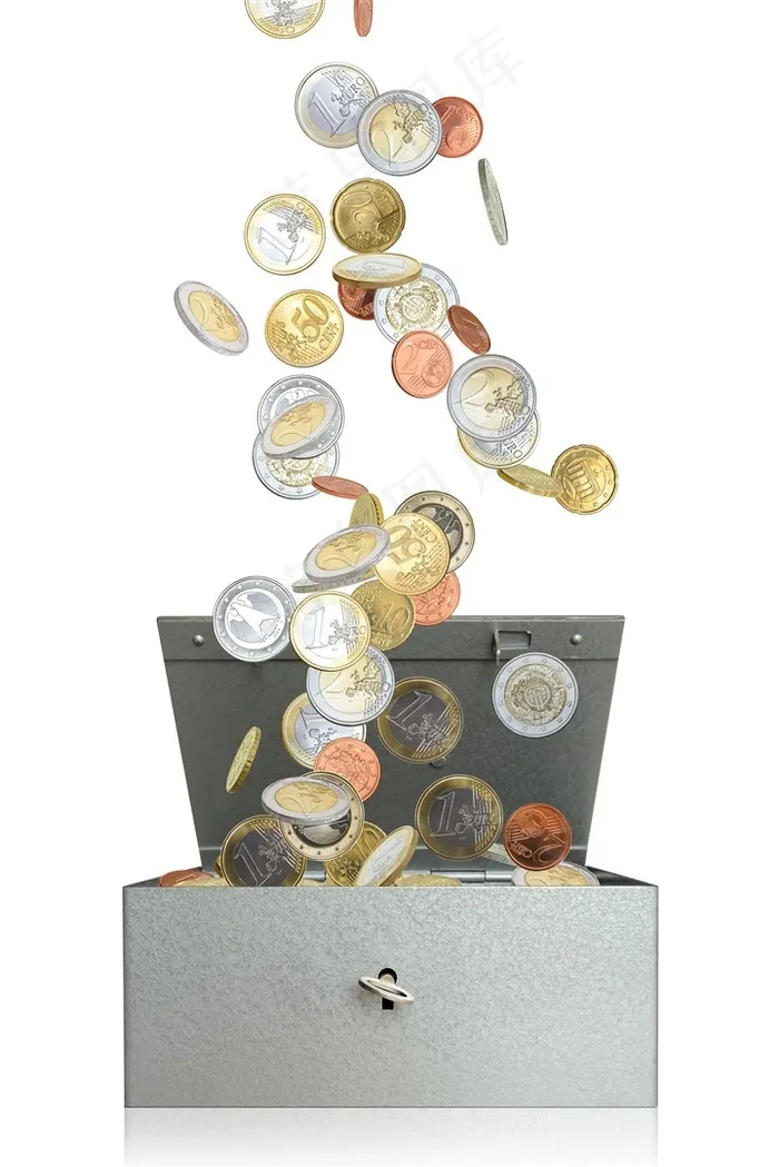 飘洒的硬币金币大图