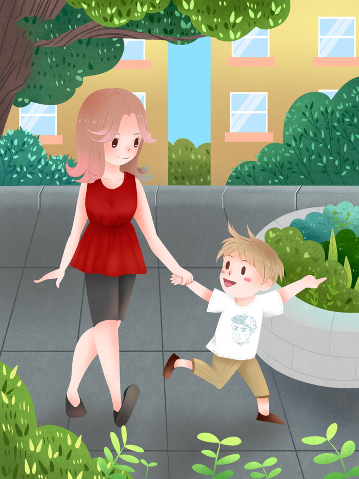 母亲节 母亲节插画 母亲节宣传