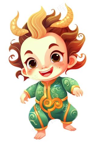 卡通人物新年龙年形象