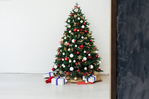 圣诞节圣诞壁炉圣诞树室内场景(87)