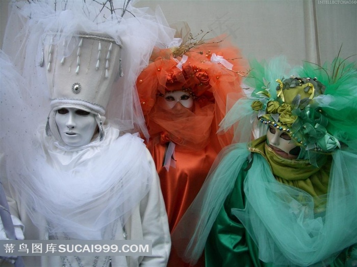 三款欧式怪异面具素材