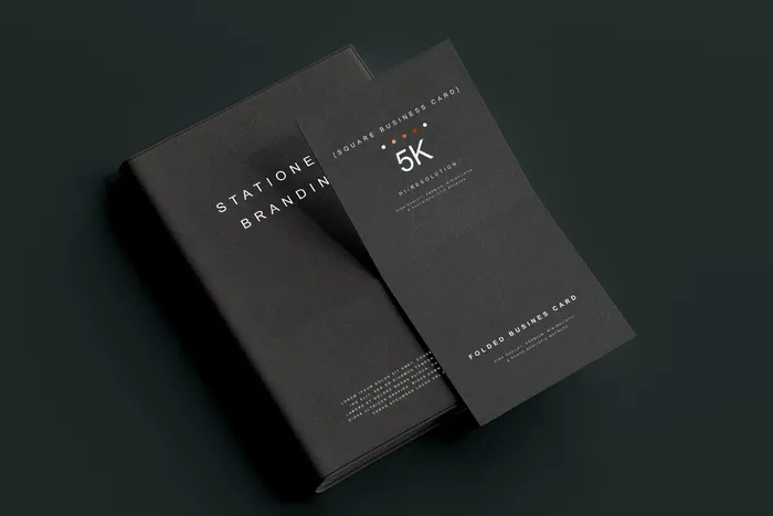 高端暗黑文具类文创VI样机模板psd模版下载