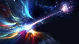 唯美炫彩光线背景高清图