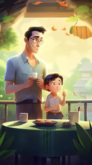 父亲 父亲节 温馨 坚强 爱护 关怀 教育 快乐 幸福 父爱