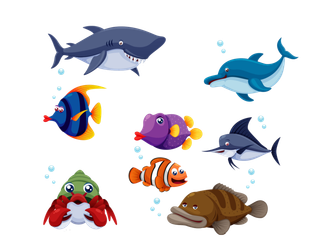 海洋生物卡通