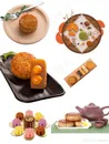 月饼png餐具美食图片