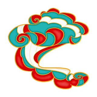 中国风中式国潮敦煌云纹祥云插画图案云朵云彩元素PSDAI设计素材