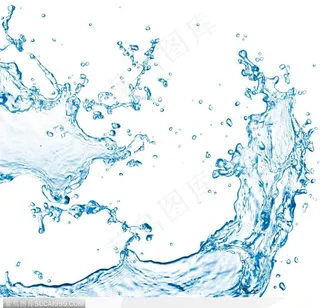 溅起的不规则水花