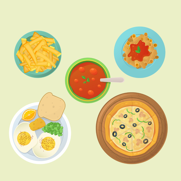 简约风厨房料理卡通素材图片PNG免扣 (4)