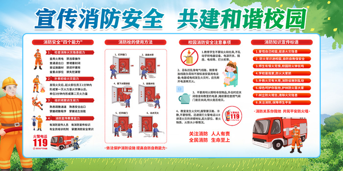 宣传消防安全 共建和谐校园