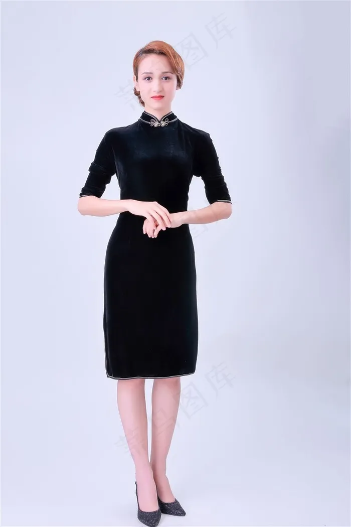 优雅的旗袍美女摄影图