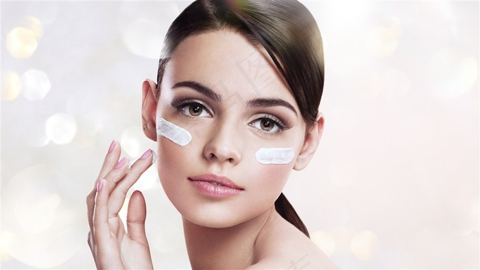 化妆品模特摄影图片