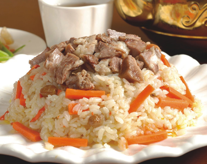 新疆碎肉抓饭餐饮菜单主食高清图