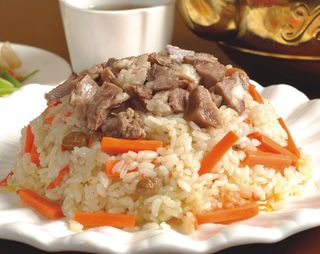 新疆碎肉抓饭餐饮菜单主食高清图