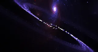 梵高星空质感的太空宇宙底纹背景