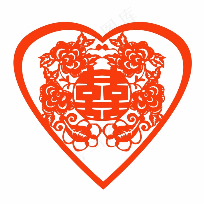 喜剪纸 剪纸风元素