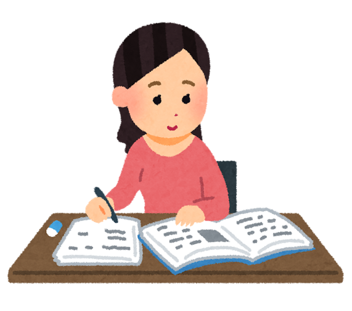 女孩写作业卡通简笔少儿兴趣班