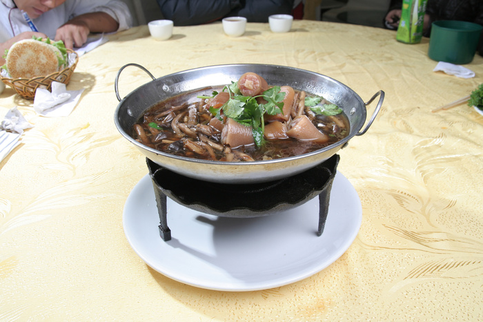 8茶树菇烩猪尾 小蜜蜂