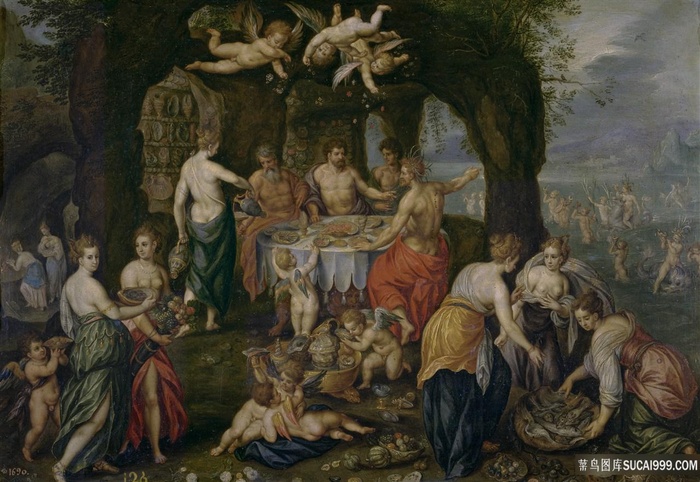 牧师，亨德里克・阿奎洛人物油画风景画