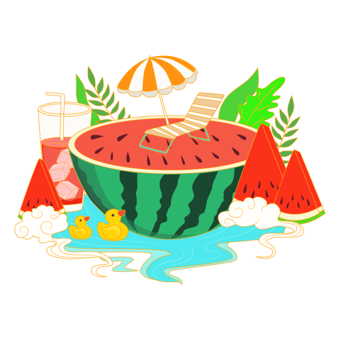 夏日西瓜素材