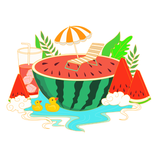 夏日西瓜素材
