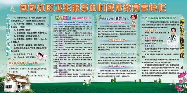 社区卫生服务中心健康教育宣传栏