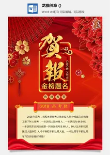 2022企业公司销售业绩年终大捷军令喜报word文档设计素材模板