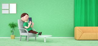 家庭休闲人物c4d卡通场景