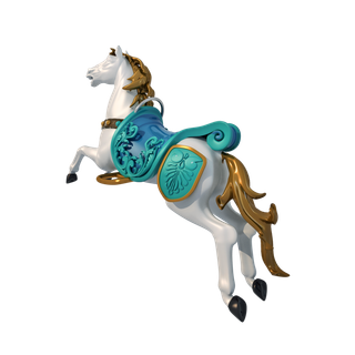 木马玩具剪贴画儿童节幼儿园插画