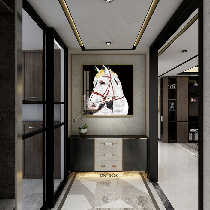 室内效果图玄关欧式室内摆设设计样板间效果背景场景图背景效果图