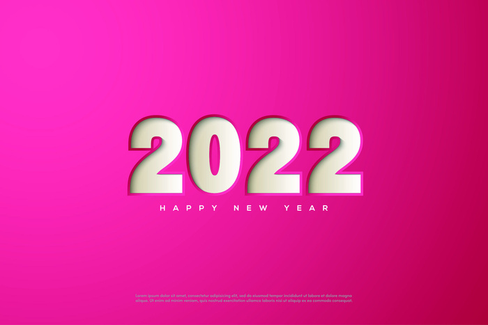 2022创意艺术字体新年虎年圣诞节数字立体质感文字AI矢量设计素材