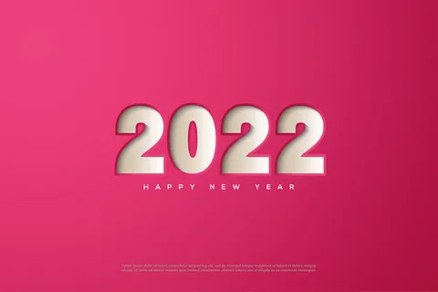 2022创意艺术字体新年虎年圣诞节数字立体质感文字AI矢量设计素材