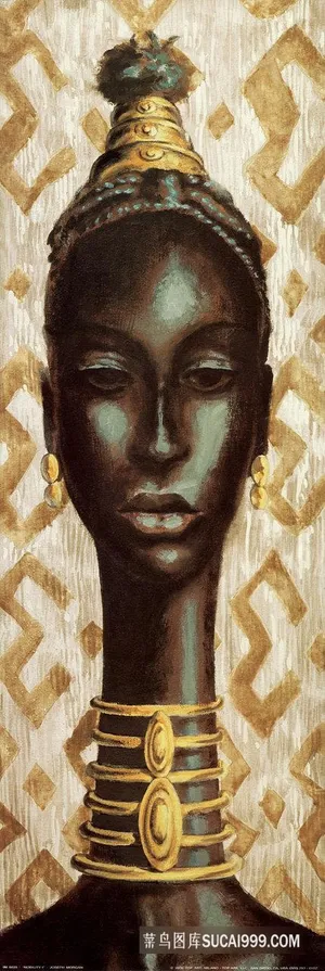 黑人女性艺术插画 黑人女性艺术插画