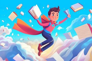 学生超人冲刺考试高考背景