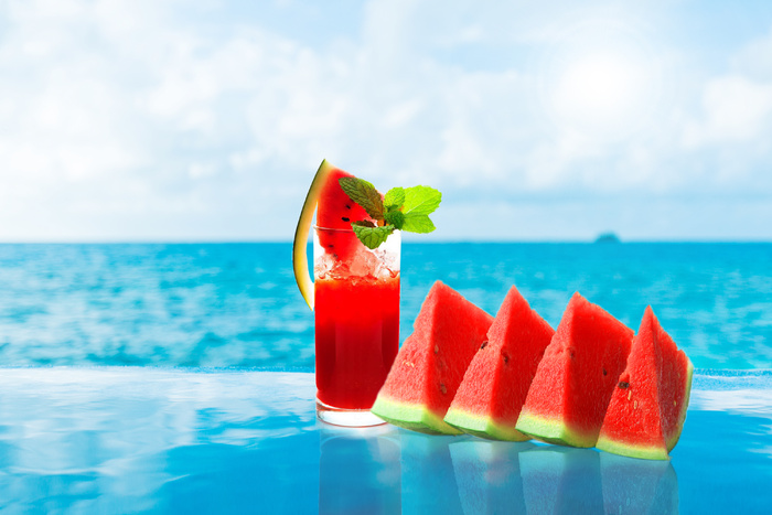 清凉夏季水果果汁