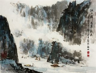 中国写意山水画