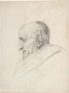 大卫手绘简约老男人装饰画