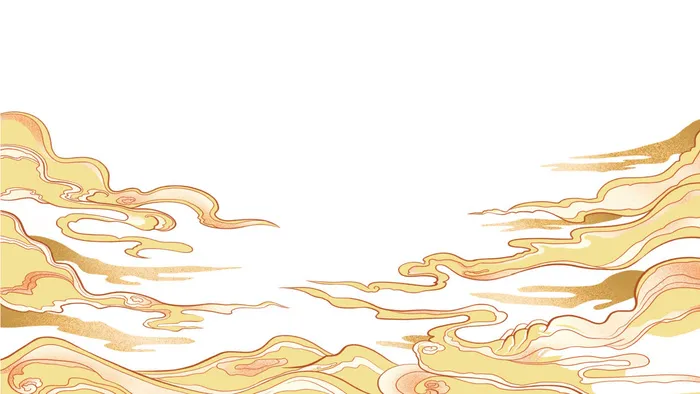 中国风国潮祥云插画手绘云彩图案海报云层装饰背景PSD设计素材(4724x2657)psd模版下载