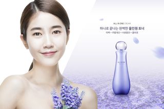 浪漫紫色薰衣草背景